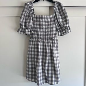 NWT Grey gingham dress